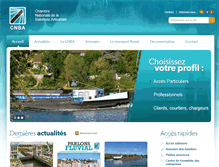 Tablet Screenshot of cnba-transportfluvial.fr